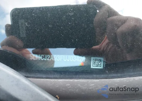 2015 Lincoln Mkc z USA, uszkodzony, nr VIN 5LMCJ2A93FUJ03426